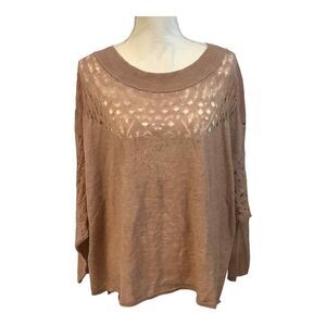 Free People Oversized Delicate‎ Sweater High Low Hem Small